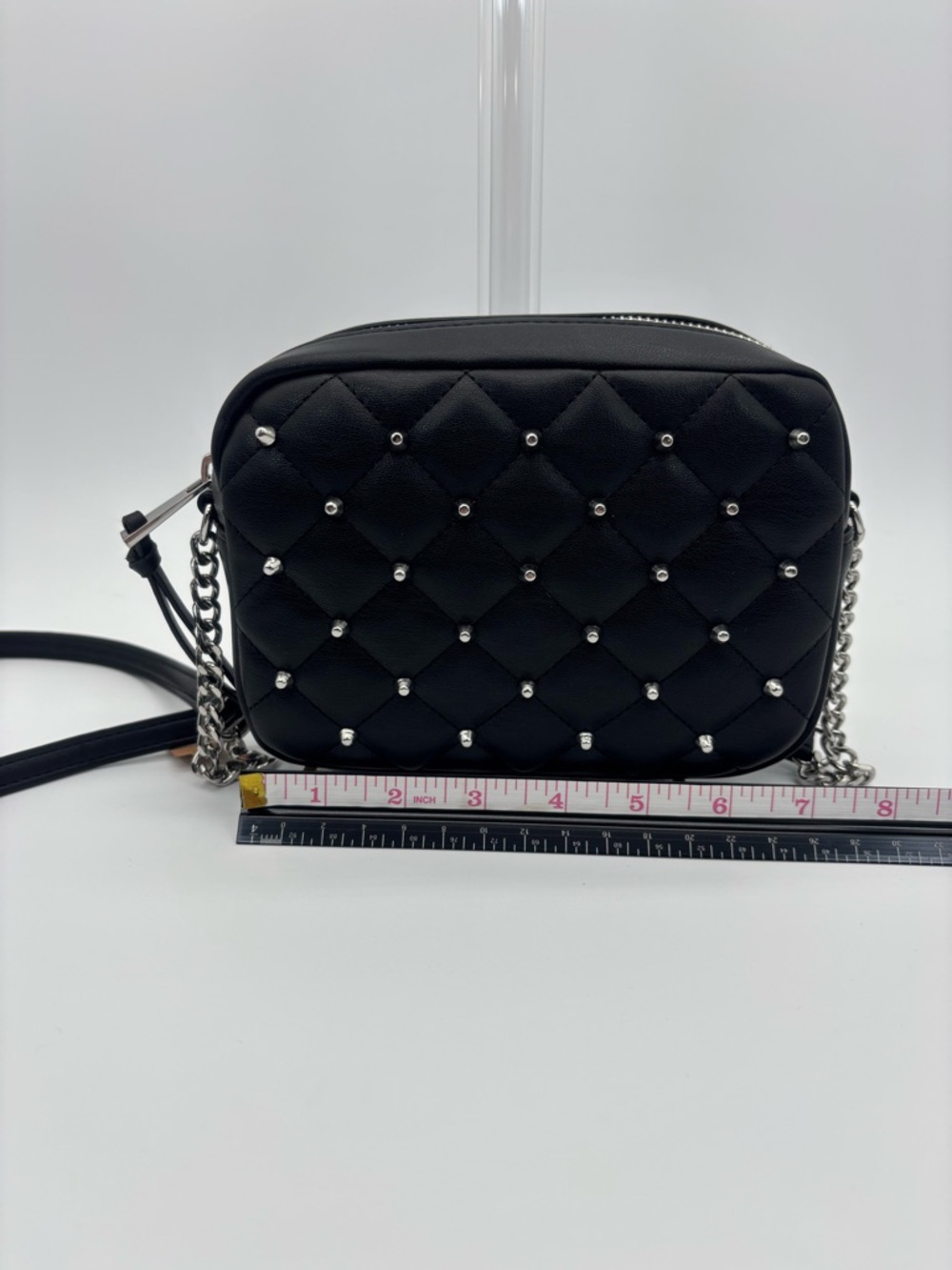 Rebecca Minkoff Quilted Studded Crossbody Bag - Black NWT #007